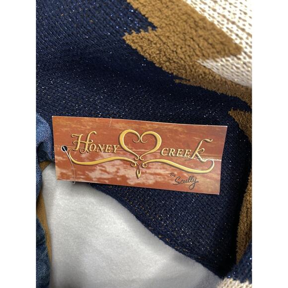 Scully Western Aztec Boho Embroidered Denim Sweater Jean Jacket Women’s Small - Picture 7 of 11